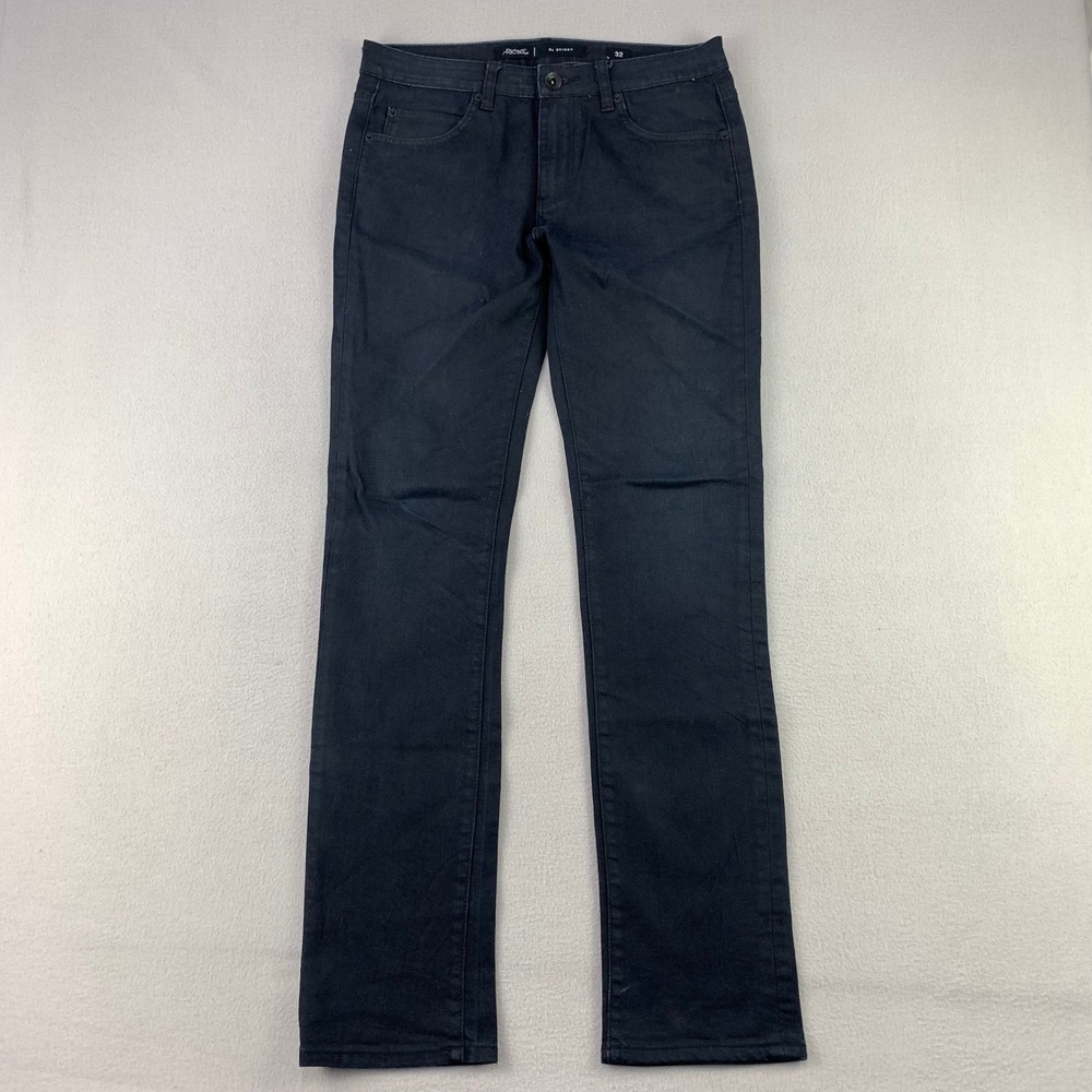 Riders by LEE Jeans Mens 32x32 Black Denim Skinny-Fit Stretch Biker Streetwear
